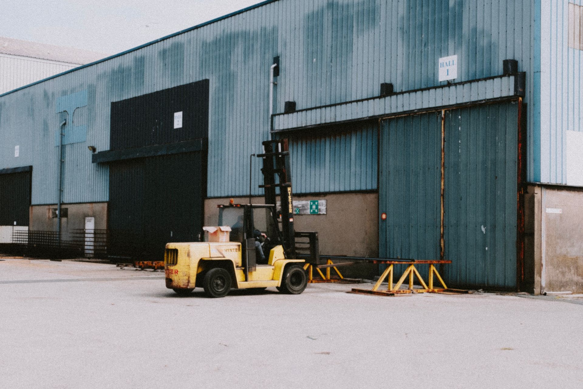 Freight being loaded onto a hotshot trailer